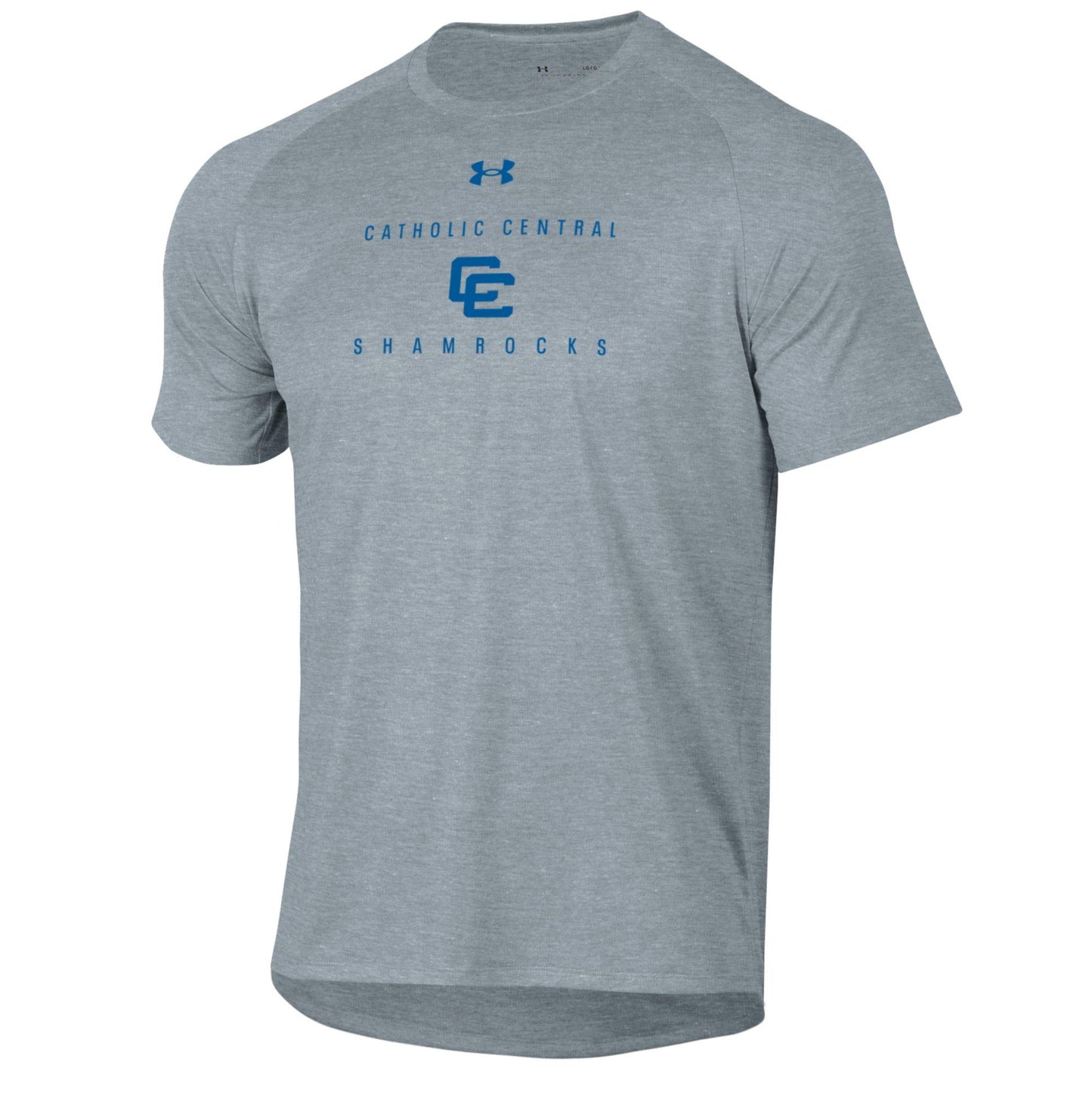 Under Armour Tech Tee- True Gray Heather