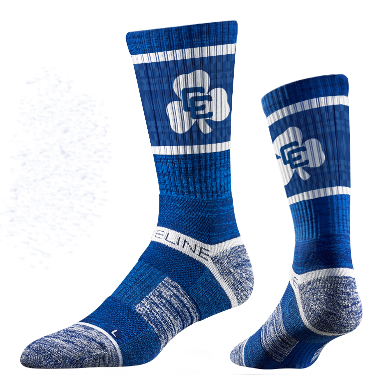 Strideline Crew Socks- Royal