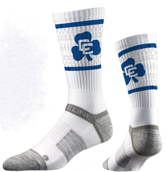 Strideline Crew Socks- White