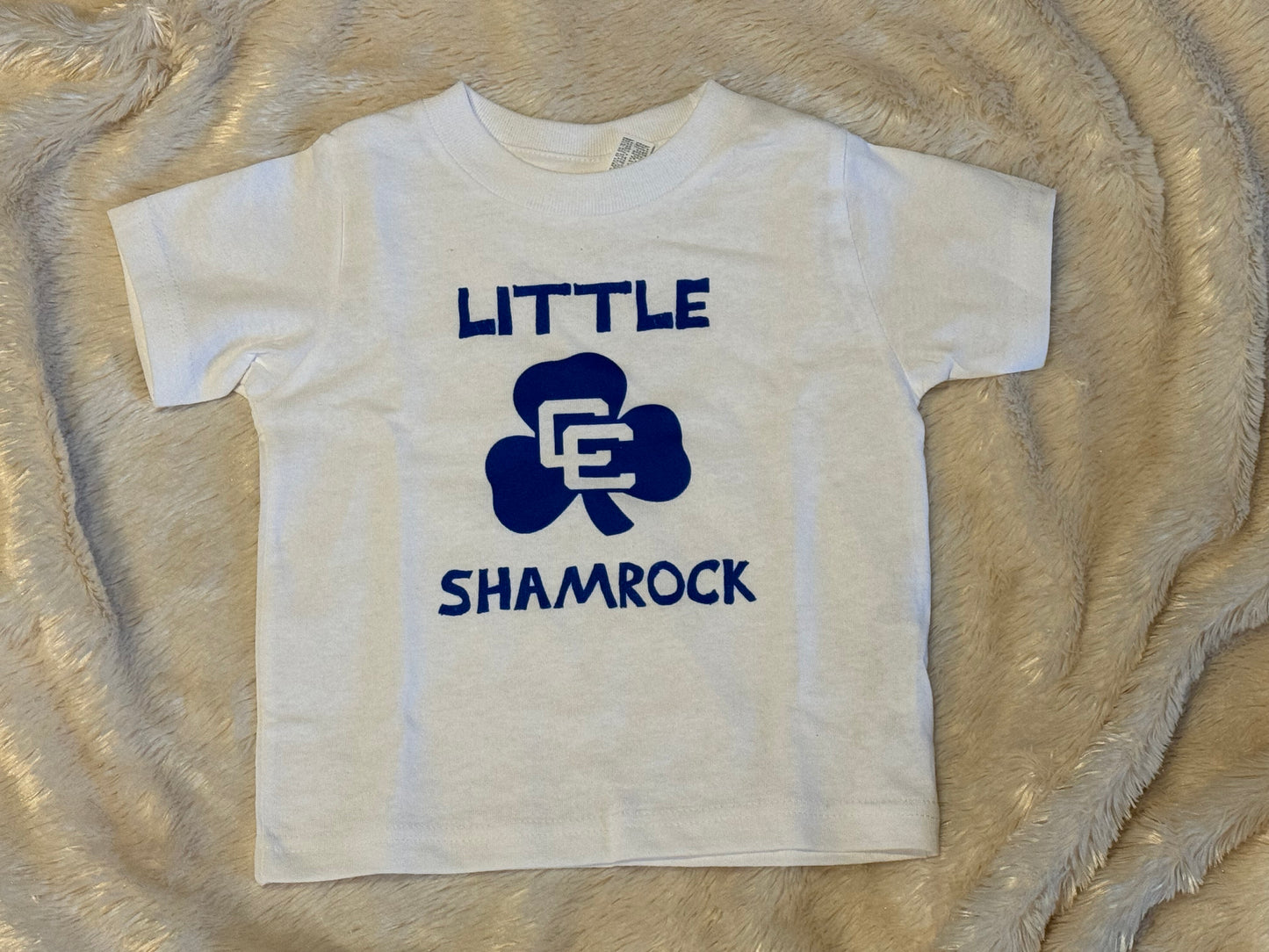 Toddler Tee Little Shamrock - White