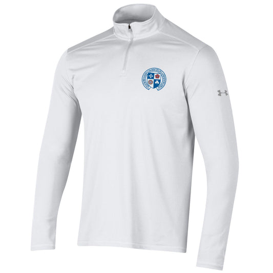 UA Mens Tech 1/4 Zip- White