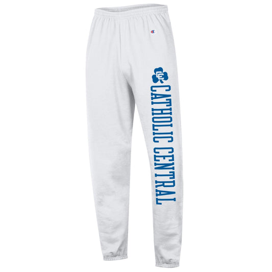 Champion Banded Bottom Pant- White