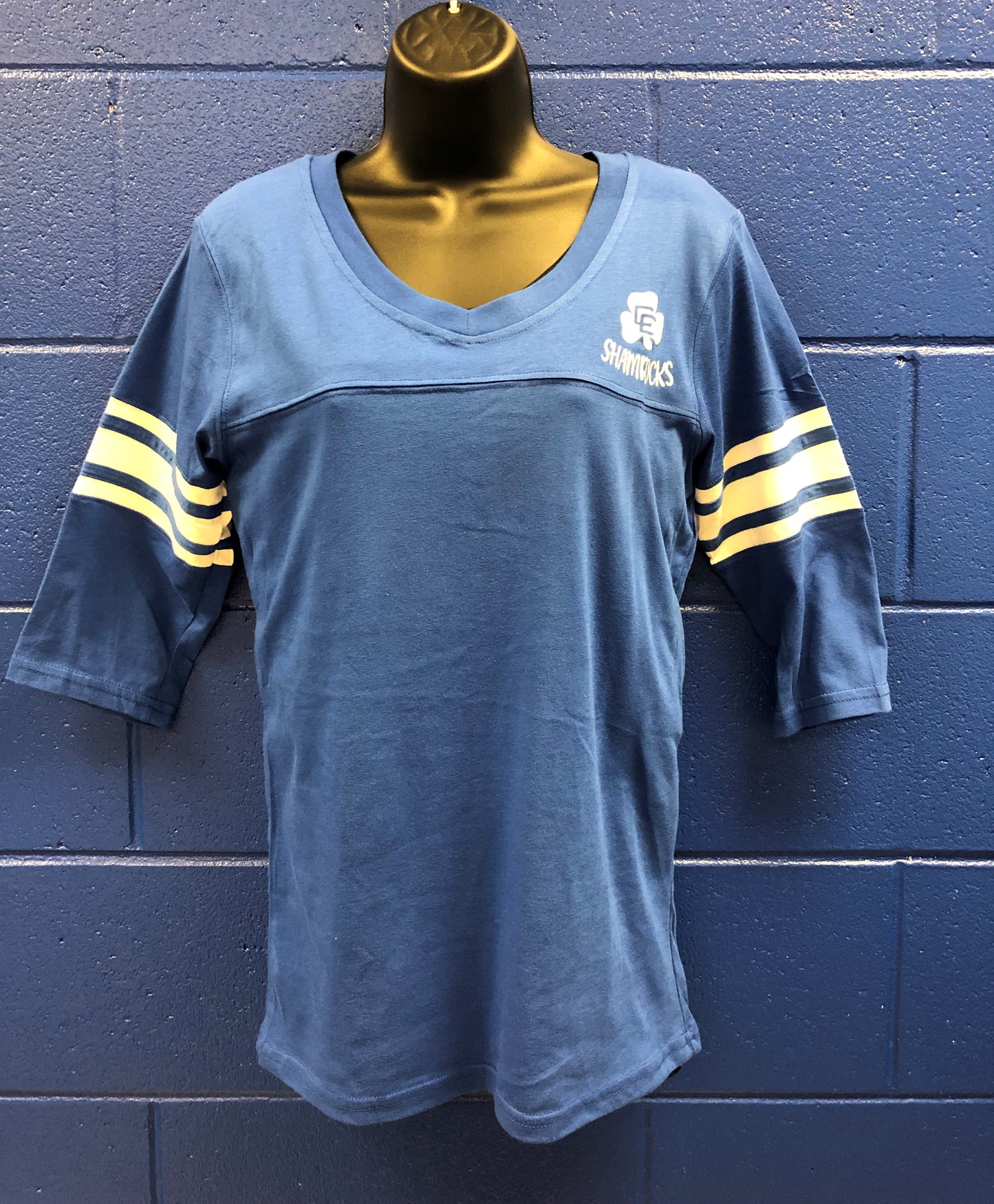 Ladies Football Tee- Royal